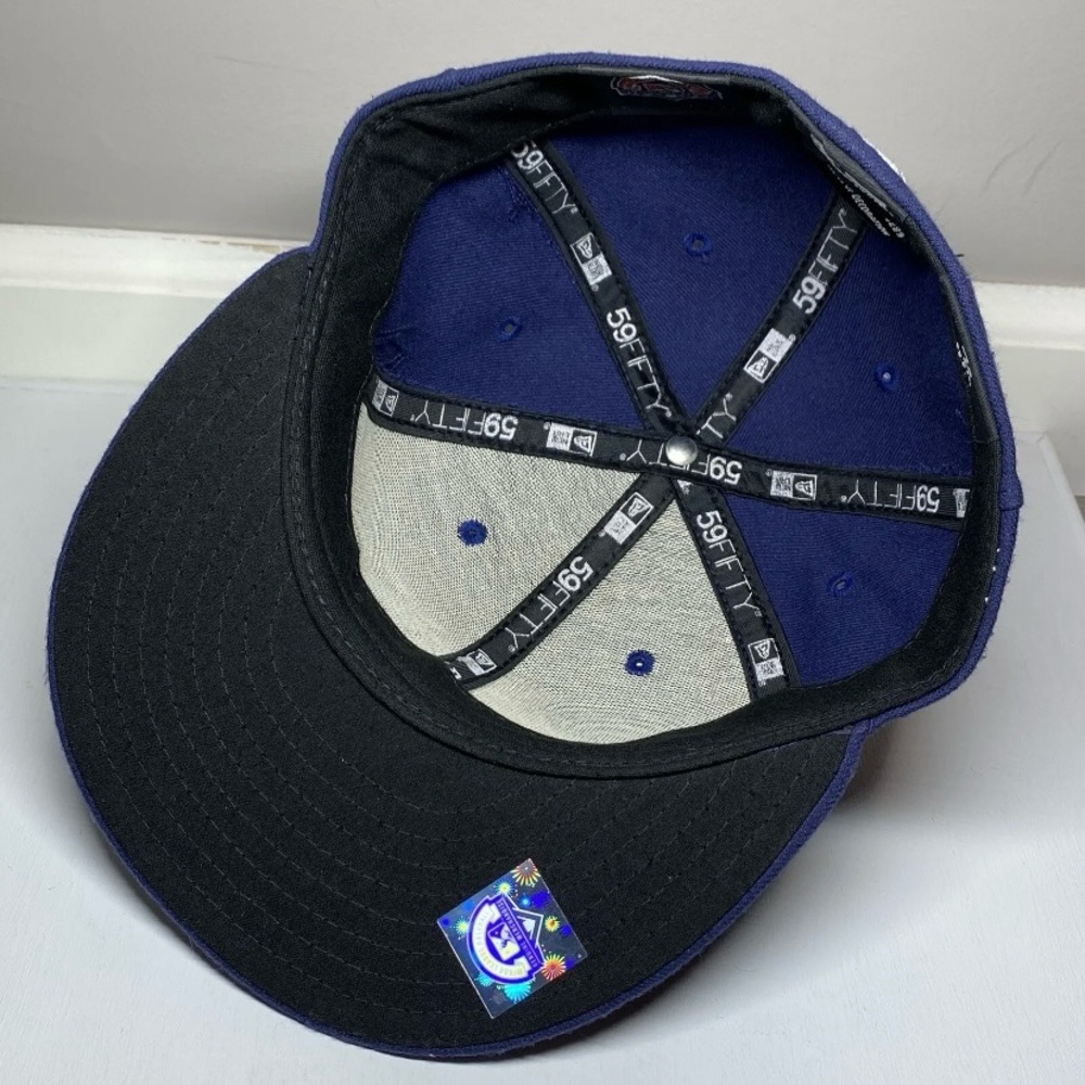 New Era 59Fifty Hagerstown Suns MD MiLB Hat Sz 7 Retired Logo Navy Baseball Cap - Picture 9 of 14